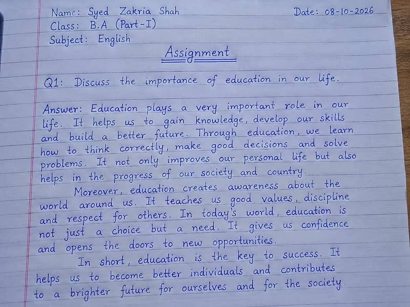 Assignment writing 0