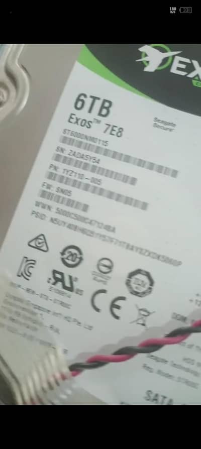 6Tb hard drive used brand new condition