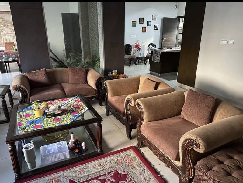 Solid wood sofa set 1