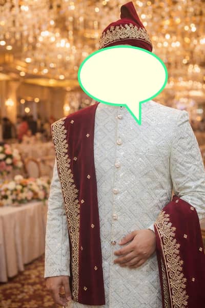 groom complete weeding dress and accessories