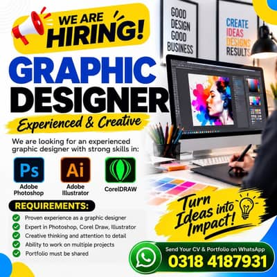 Experienced Graphic Designer Required