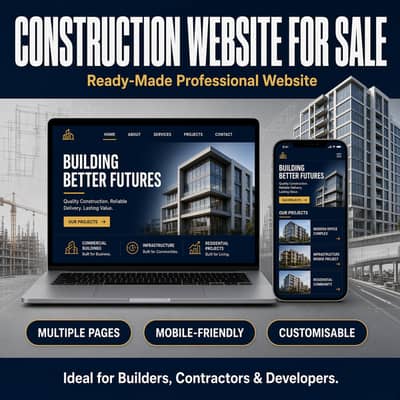 CONSTRUCTION WEBSITE FOR SALE