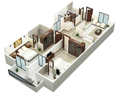 2-Bed Corner Apartment | Murree & Margalla Facing | 1,638 Sq. Ft. | 10th Floor