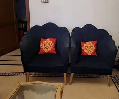 Black Sofa Chairs Pair & 2-Seater Setti – Furniture for Sale