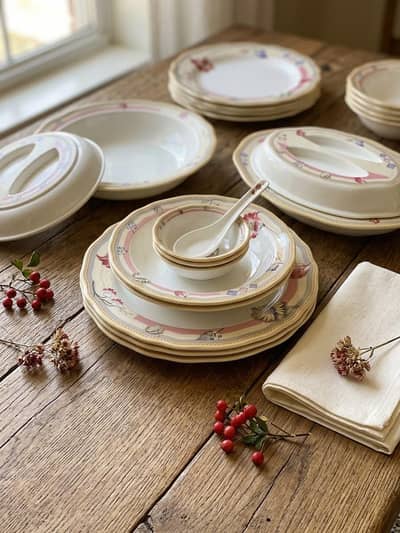 new  dinner set for sale 58 pieces