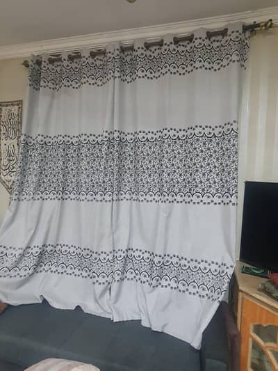 Grey two piece curtains