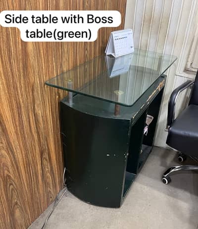 Office Table Set\Boss Chair\Table withglas top\Boss Table\Chair\Table\