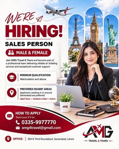 Hiring for sales person