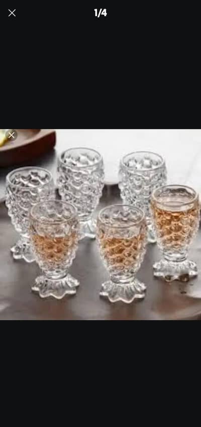 stylish 6glass set. only 1500
