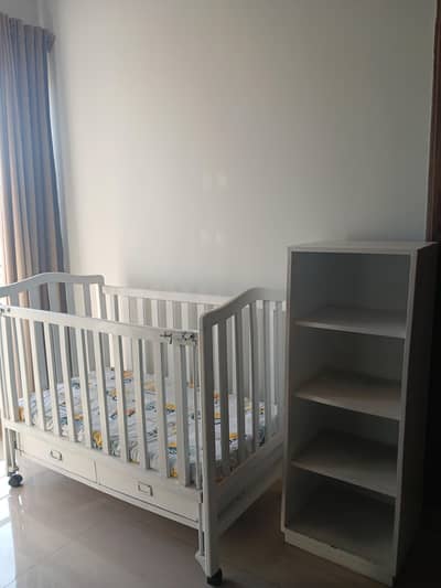 Baby Cot with Storage Drawers & Chest of Drawers for Sale