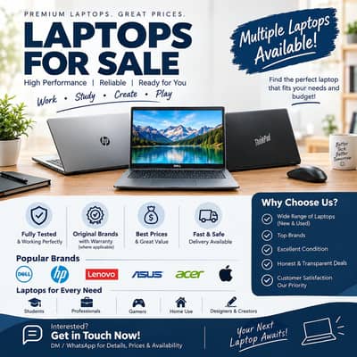 Laptops At Different Prices Available According To Your Budget