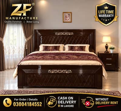 bed / wooden Bed / Double Bed / king bed / poshish bed / bed set