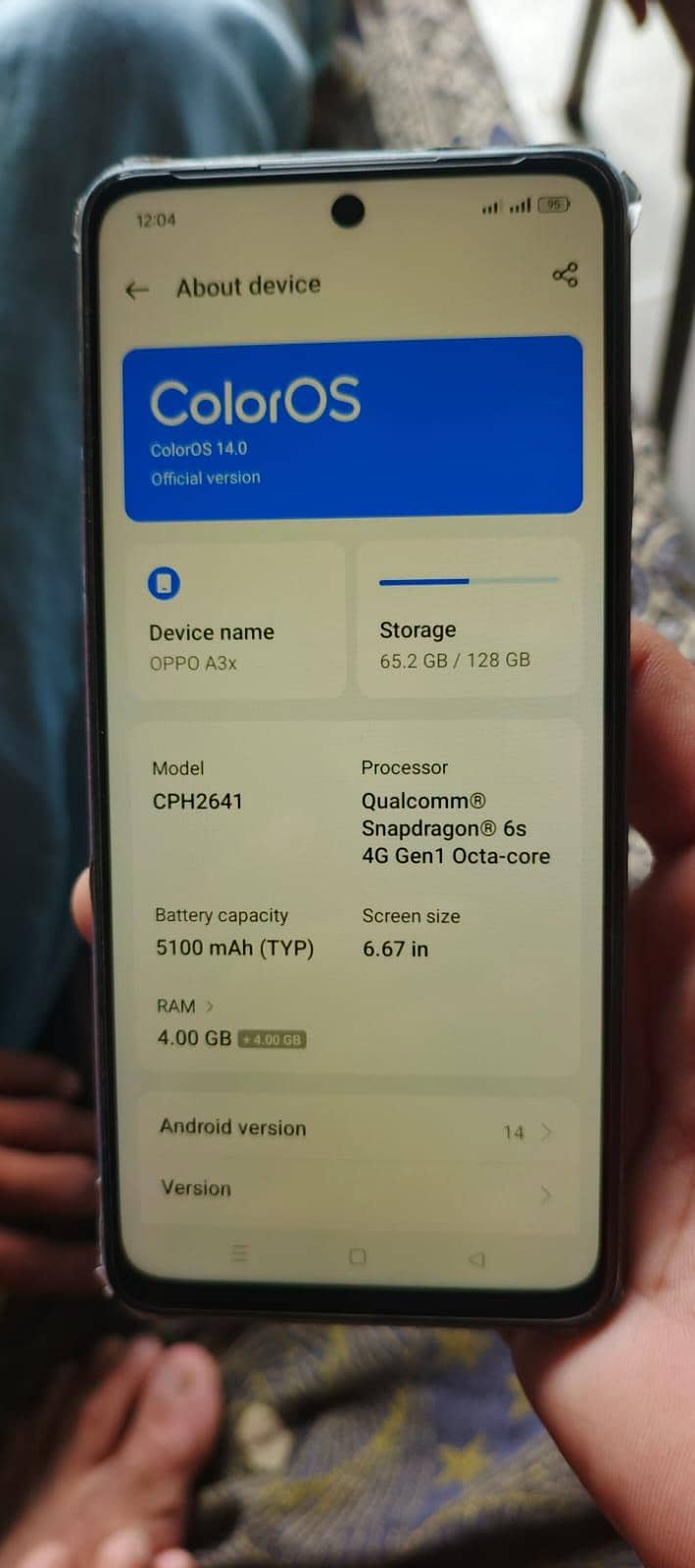 OPPO A3x 0