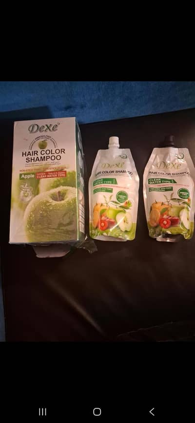 Apple hair colour and shampoo