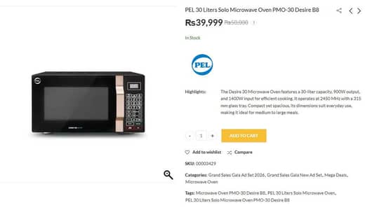 PEL Microwave For sale