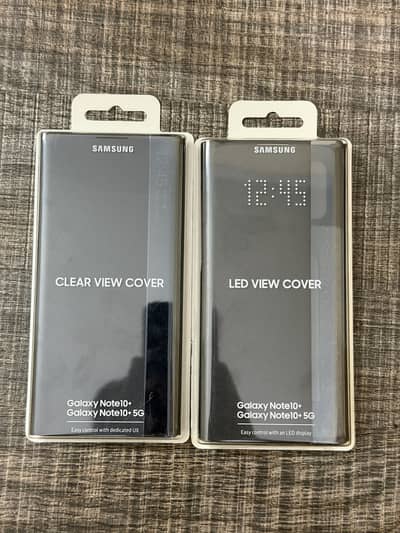 Pack of 2 Clear View Standing Case Samsung Galaxy Note 10+