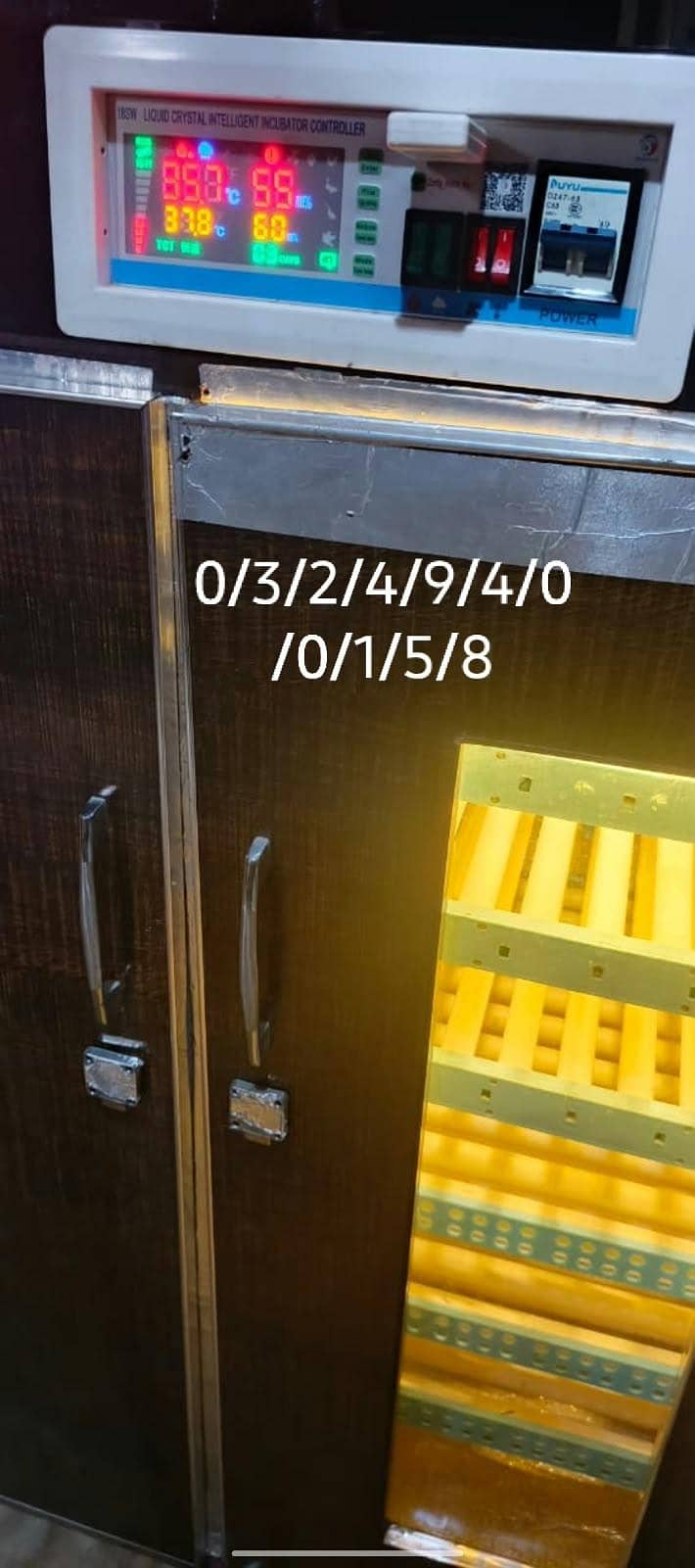 600 Eggs Fully Automatic Incubator Machine - 97% Hatching Result 0