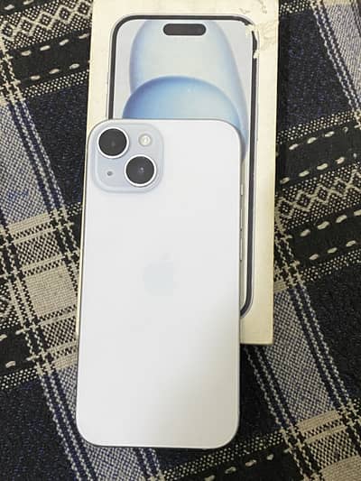 Apple iPhone 15 ice blue color