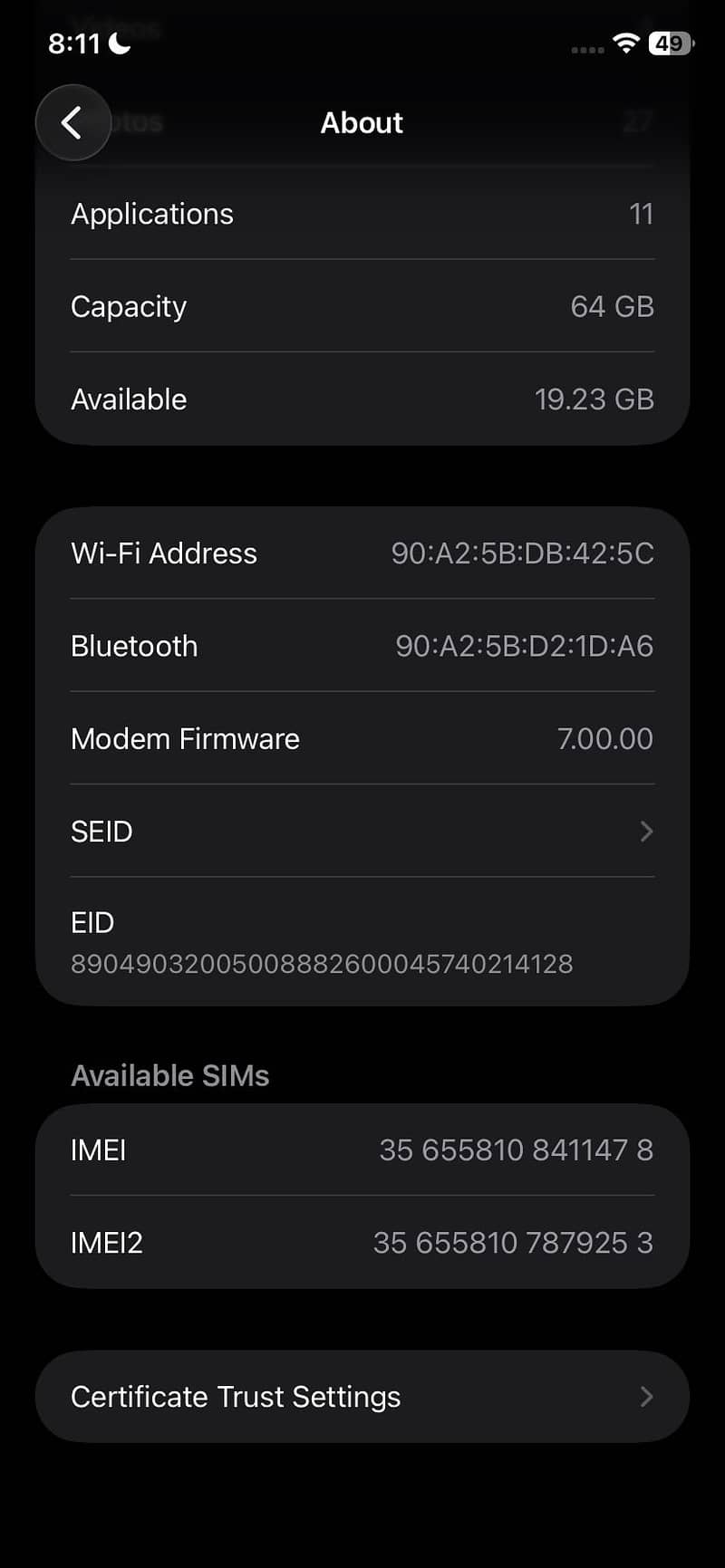 Apple iPhone 11 mdm 2