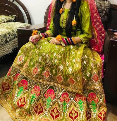 Lehenga for mehndi event. . new . .