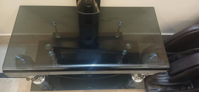 Stylish black glass LCD/LED TV stand Table for sale