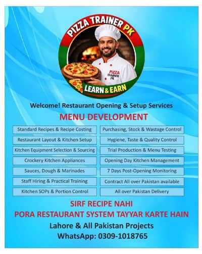 Pizza Trainer PK – Complete Restaurant Setup & Equipment Solutions