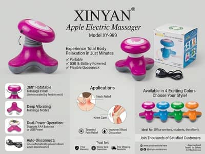 Portable Body Relaxer Device with USB & Battery Support
