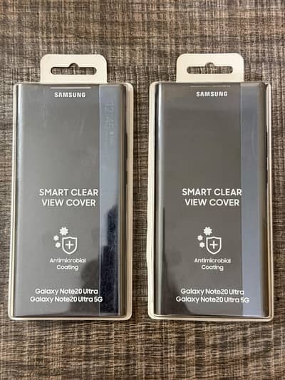 Pack of 2 Samsung Galaxy Note 20 Ultra Smart Clear View Cover
