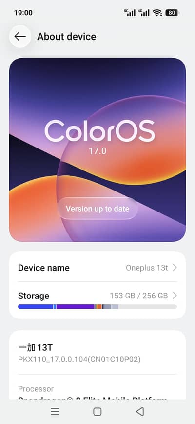 Oneplus 13t [12/256]  Official approved