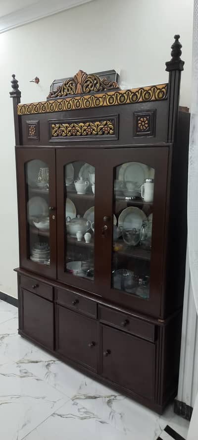 Wooden Dressing Table & Crockery Cabinet for Sale