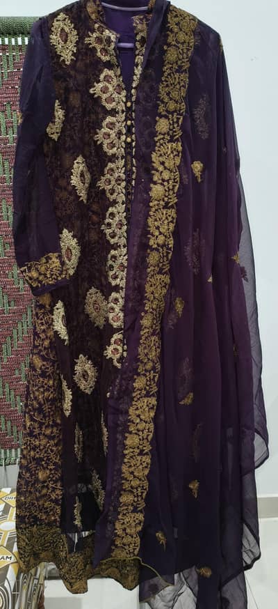 3 piece Purple maxi gown style in perfect condition