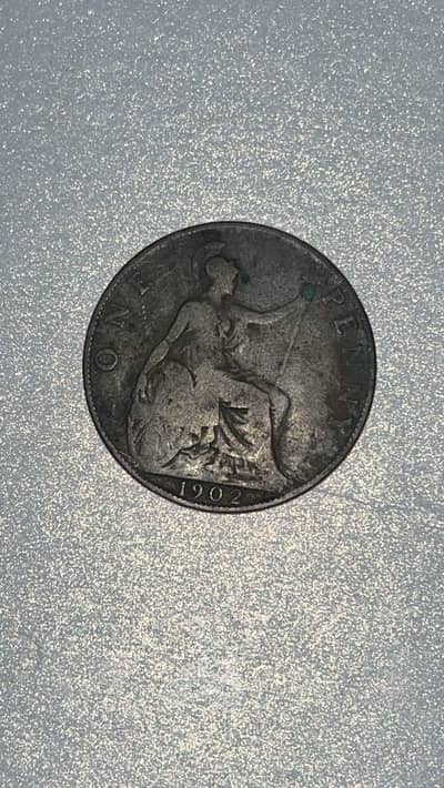 1902 1 penny King Edward VII