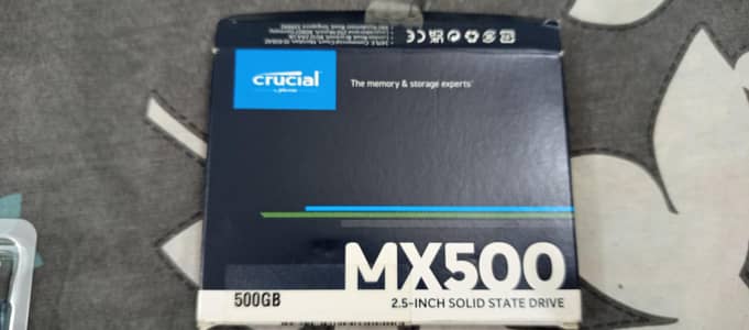 CRUCIAL MX500 500GB SSD (DRAM CACHE SSD)
