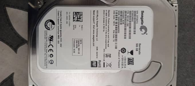 SEAGATE BARRACUDA 500GB HDD 100%