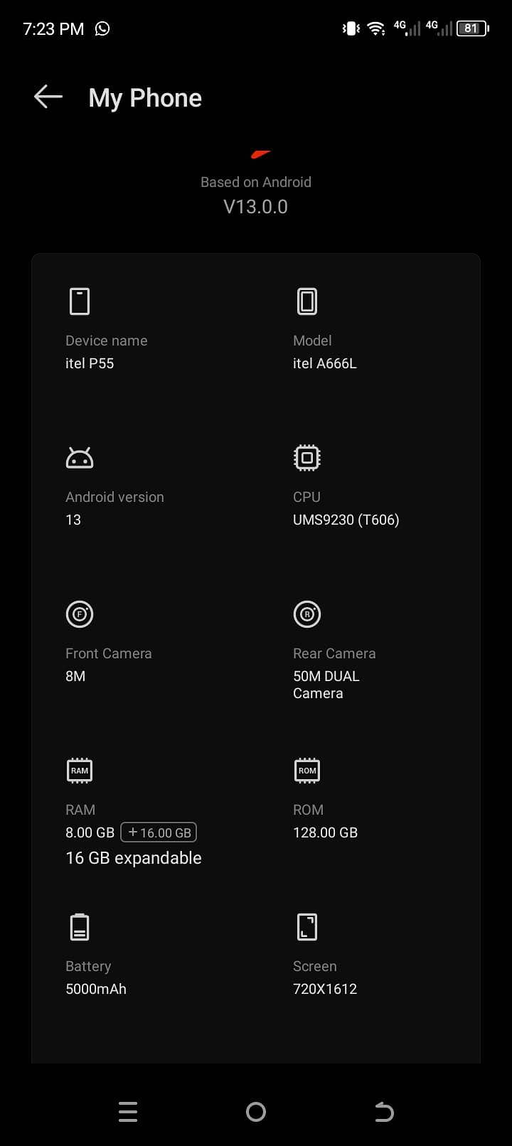 Itel p55 1