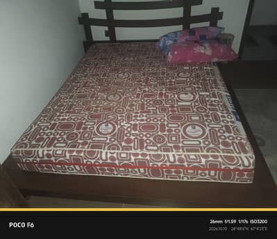 Solid Wood Low Bed