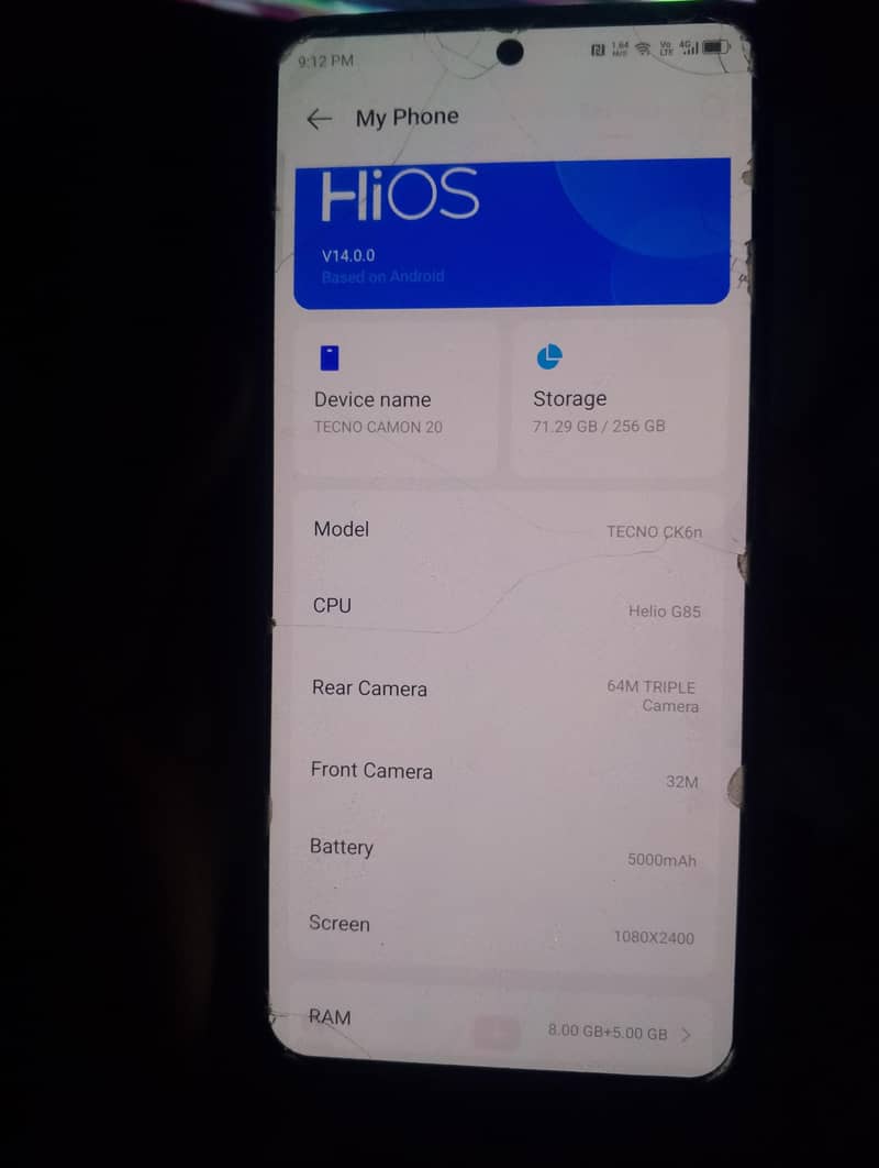 Tecno CAMON 20 4
