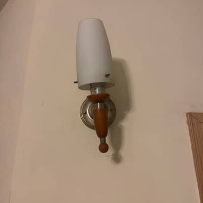 Modern Wooden & Glass Wall Lights / Sconce – 12 Pieces Available