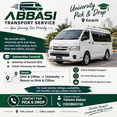 Abbasi Transport Service | University Pick & Drop Karachi