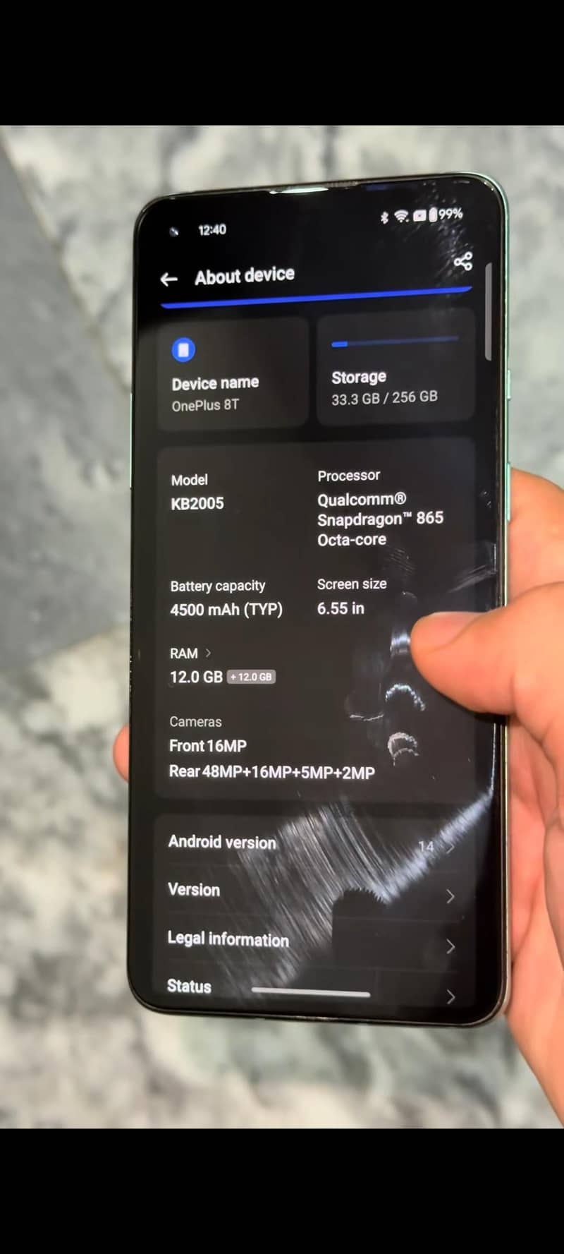 One Plus 8T 5
