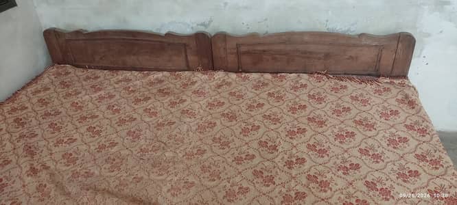 Pair of Single Beds | Pure Wood Bed | Keekar Wood Bed