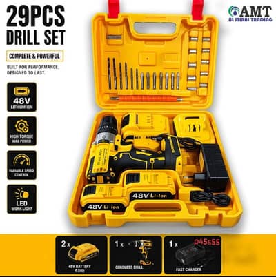 cordless drill with 29 tools