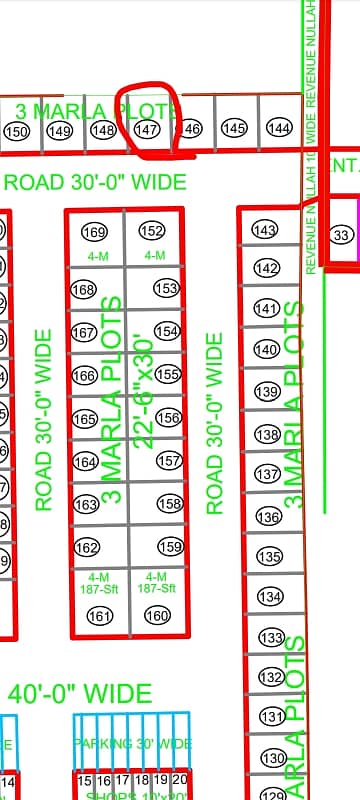 3 Marla plot for sale Usman Block