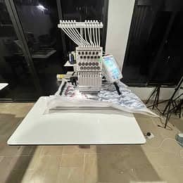 12-Needle Commercial Embroidery Machine – Industrial Grade