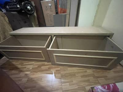TV unit with drawers / Wall mounted media console box (6 x 2)