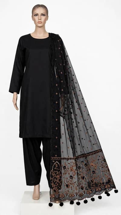 silk 3-piece beautiful unstitched ladies suit