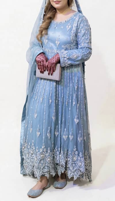 Valima heavy bridal dress