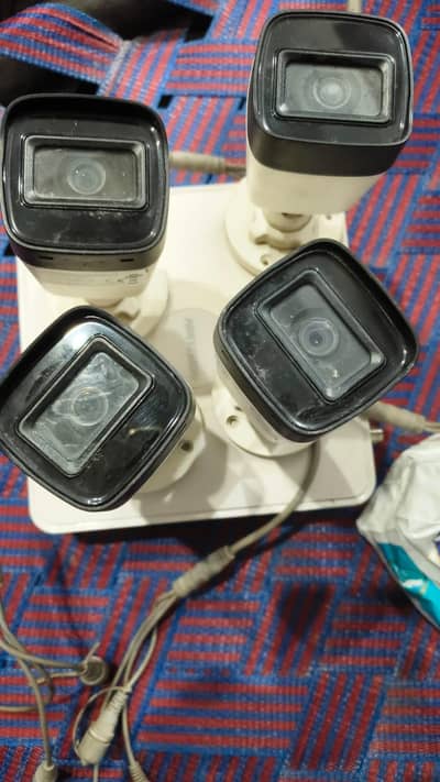 Hikvision 4 Cameras And DVR
