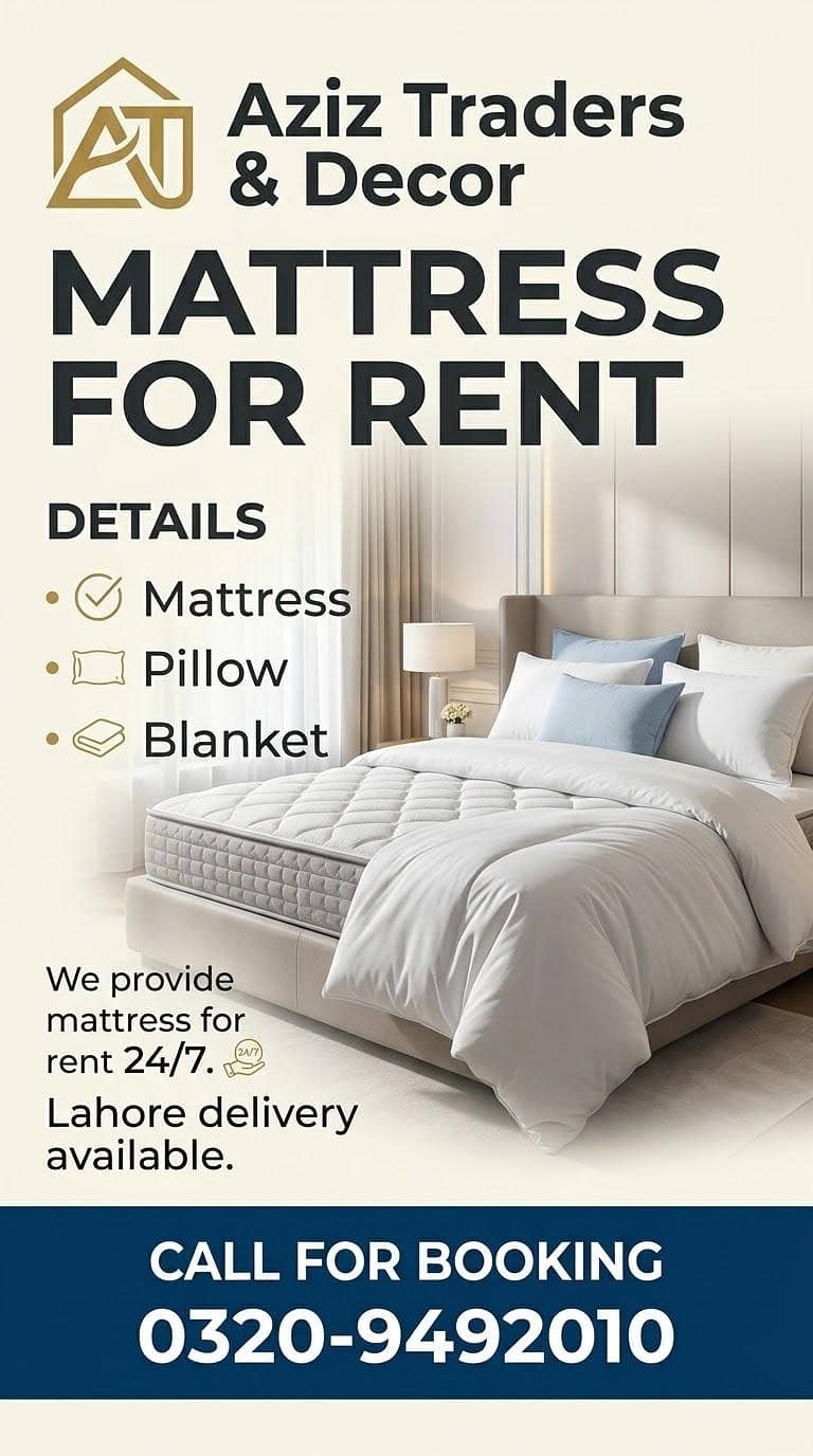 Mattress for rent | wedding lights | Flower decor | Event Services ...