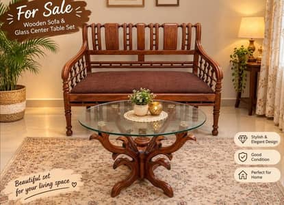 2 seater sofa & coffee table